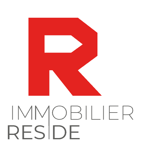 Logo RESIDE Immobilier rouge gris
