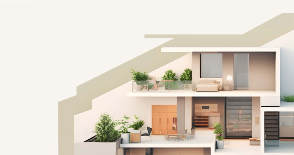 interieur villa fond