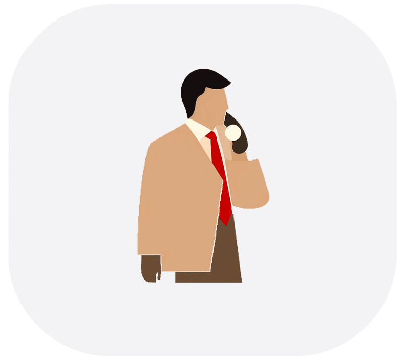 icone personne au téléphone être rappelé RESIDE Immobilier