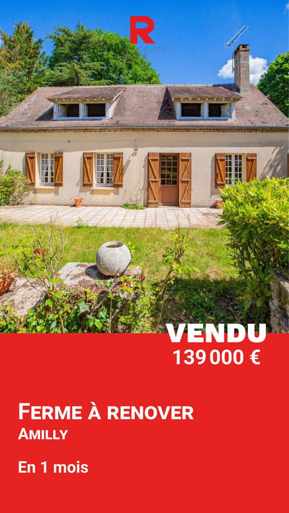 Vendu à Amilly (45200), une belle ferme à rénover