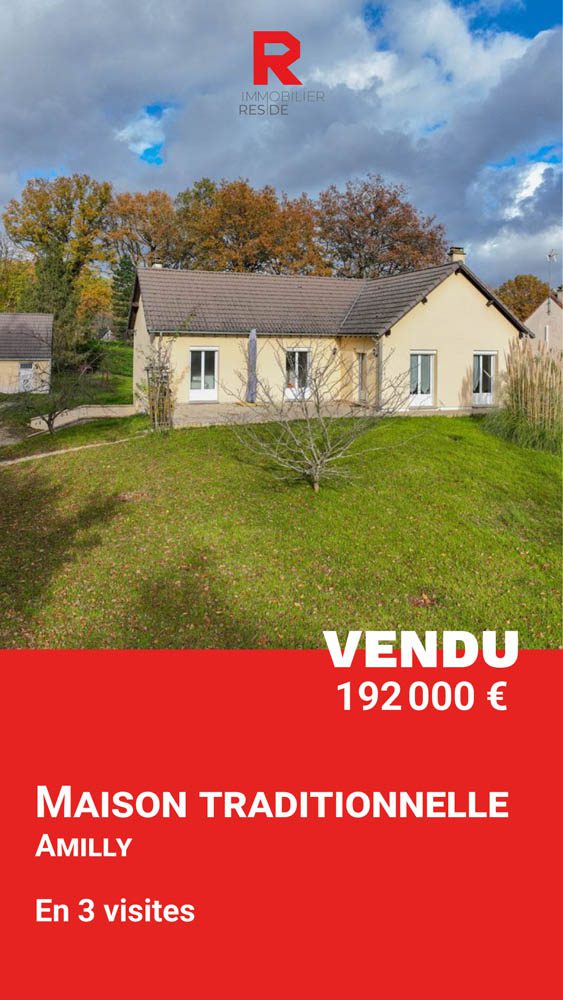 Vendu à Amilly (45200), une maison traditionnelle
